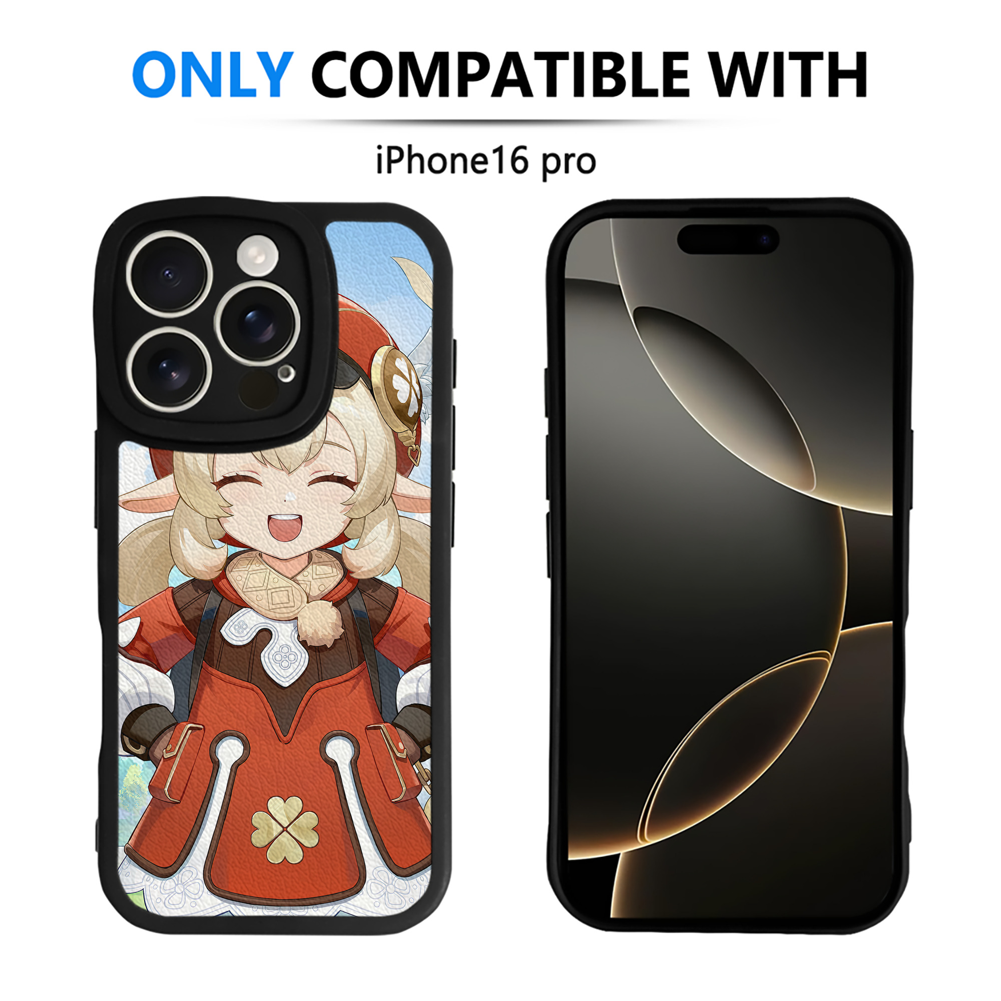 げんし神 genshin 【iPhone 16シリーズ対応】シリコンスマホケース（レザー調） 材質：シリコン